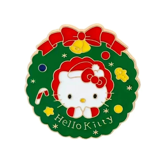Sanrio Jewelry - Sanrio Hello Kitty Wreath Christmas Collectible Pin
